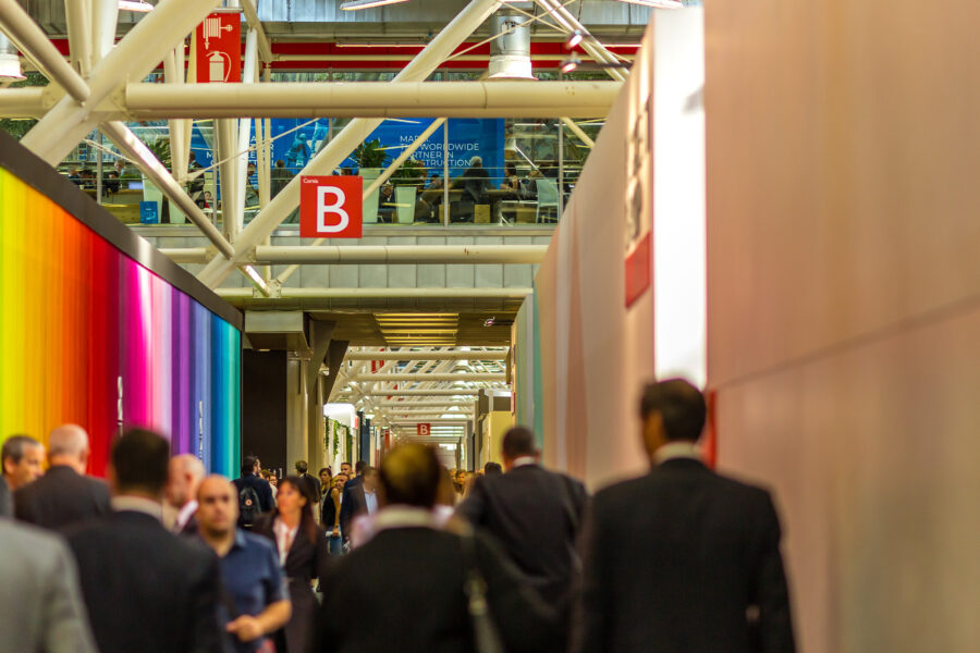 Corridoio, persone, cersaie, evento, fiera